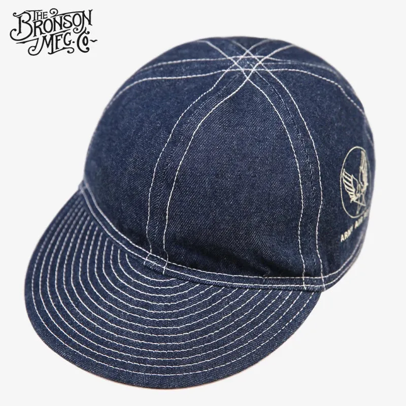 HBT USAF Type A-3 Mechanics Cap - Denim Work Cap - WW2 Military Hat