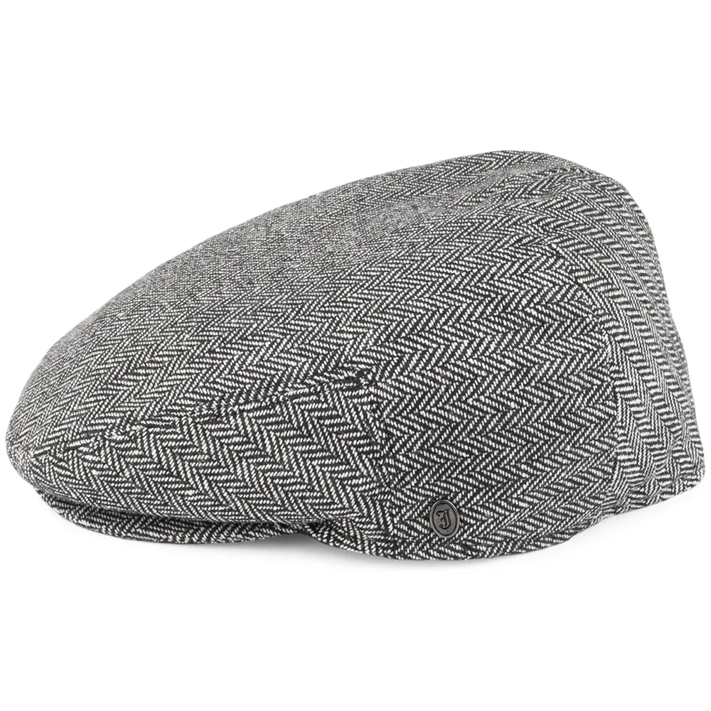 Herringbone Flat Cap - Grey