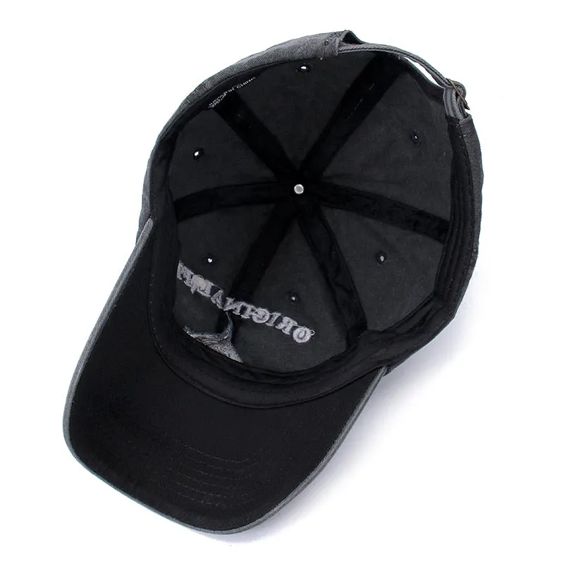 High Quality 100% Washed Cotton Baseball Cap Men Summer Retro Cap Embroidery Dad Hat For Women Casquette Gorras Snapback Cap
