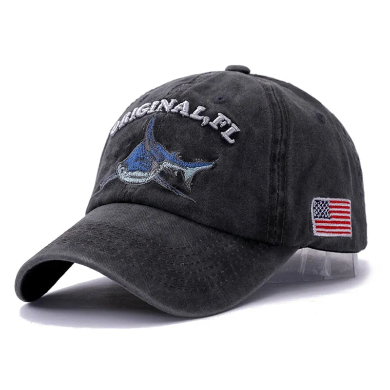 High Quality 100% Washed Cotton Baseball Cap Men Summer Retro Cap Embroidery Dad Hat For Women Casquette Gorras Snapback Cap