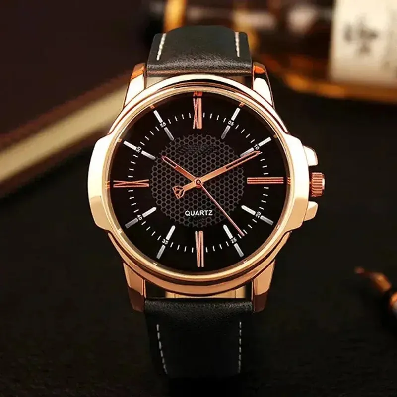 High Quality Men's Business Gift Set Sunglasses Belt Boy Birthday Surprise Quartz Watch Gift Box New Year's Gift Including Box