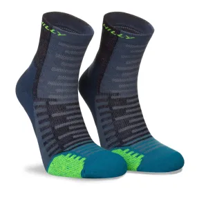 Hilly | Unisex Active Anklet Running Socks - Denim Teal