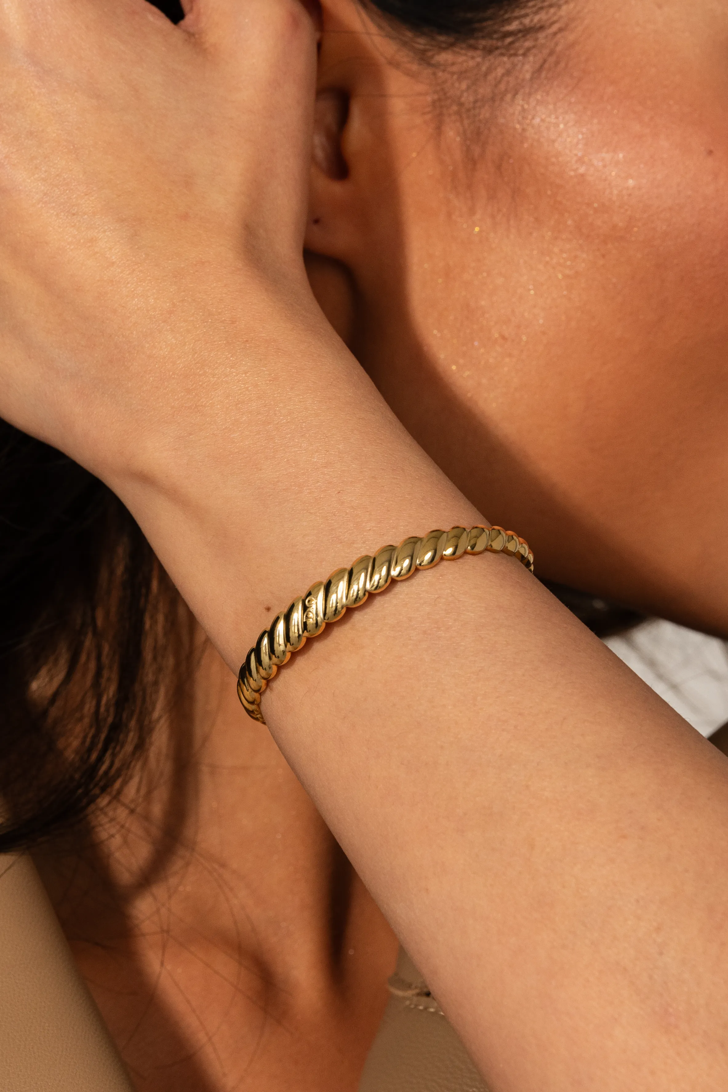Infinity Cuff Bracelet Gold