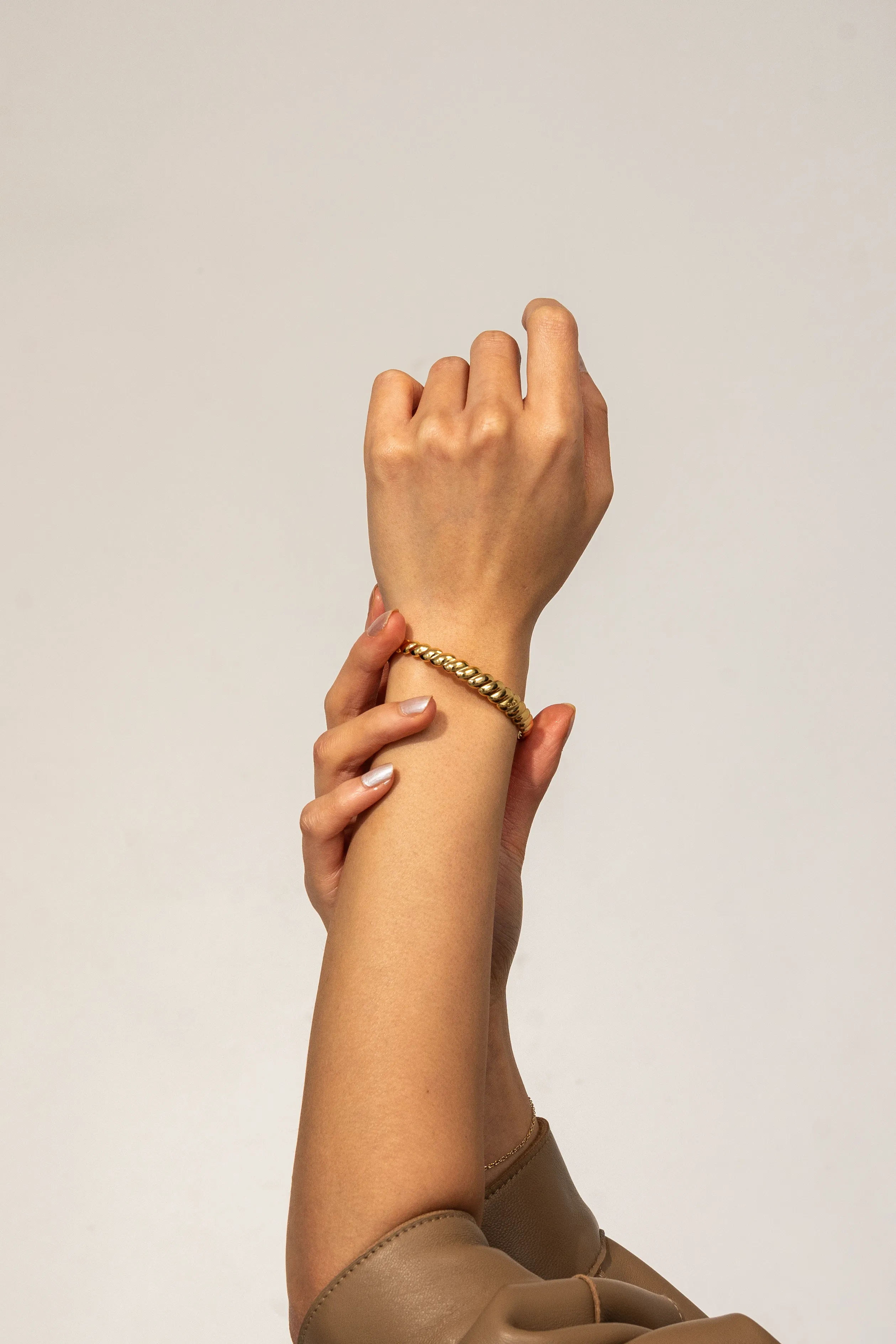 Infinity Cuff Bracelet Gold