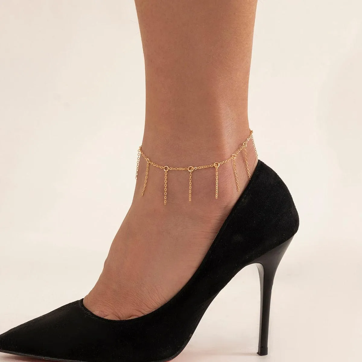 Ingemark Adjustable Chain Anklet Bracelet for Women