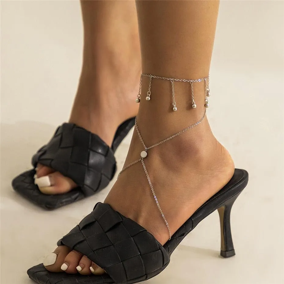 Ingemark Adjustable Chain Anklet Bracelet for Women