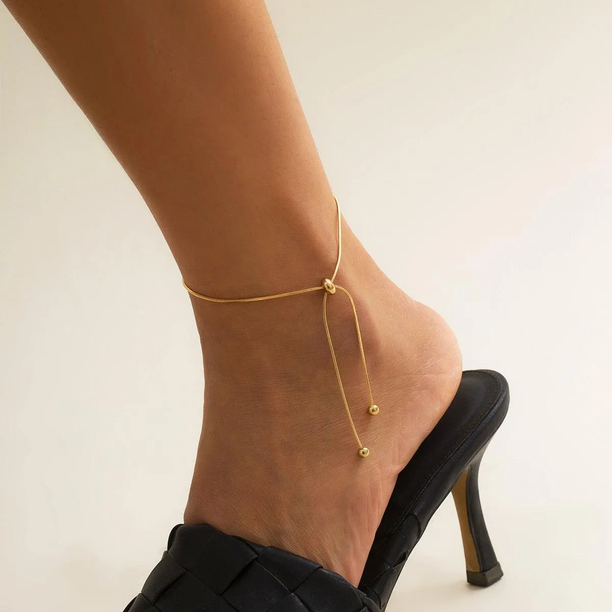 Ingemark Adjustable Chain Anklet Bracelet for Women