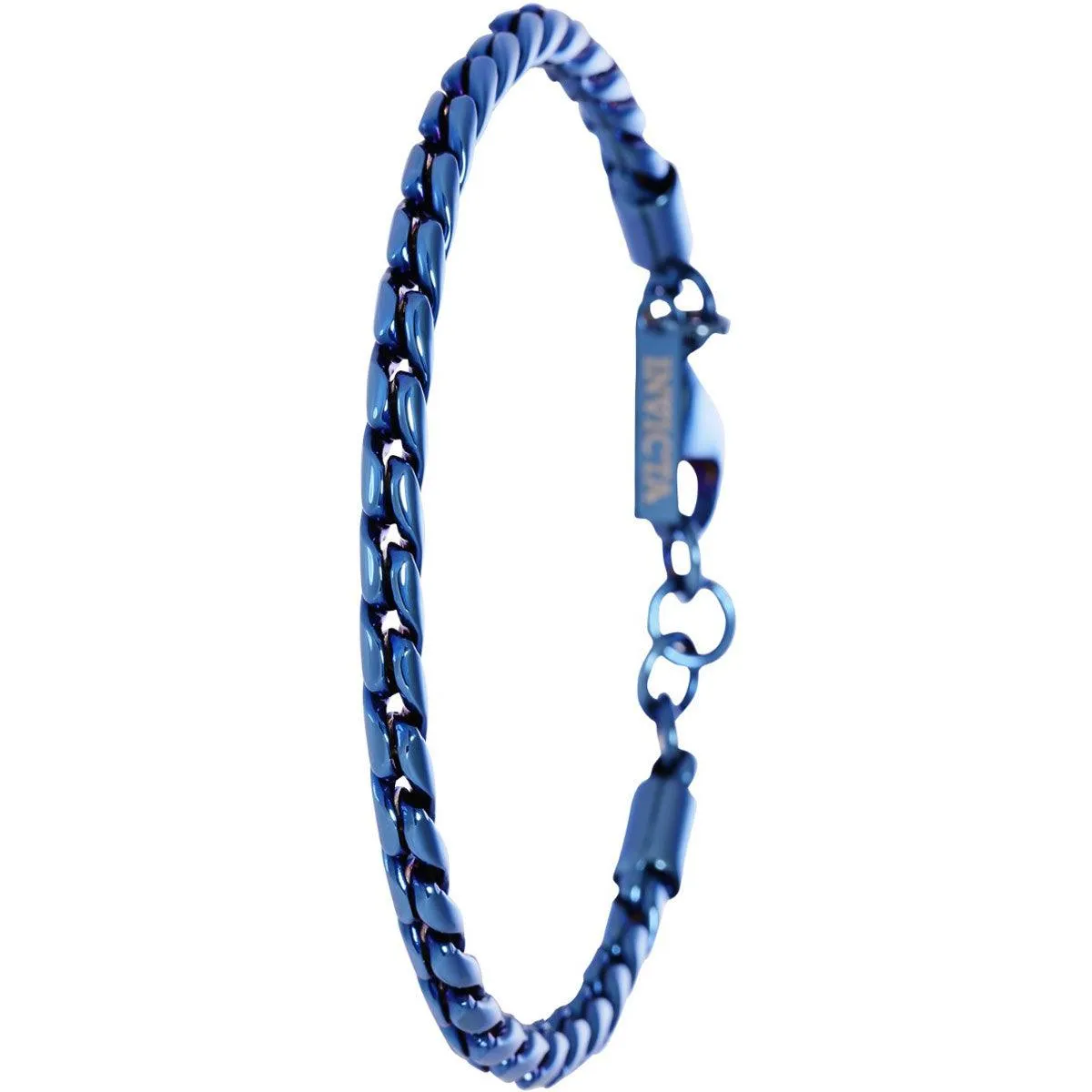 Invicta Men's Bracelet - Elements Dark Blue Plated Steel Hook Buckle Clasp | 39616