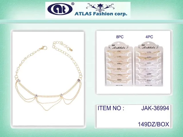 JAK36994 - Rhinestone Anklet