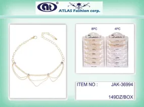 JAK36994 - Rhinestone Anklet