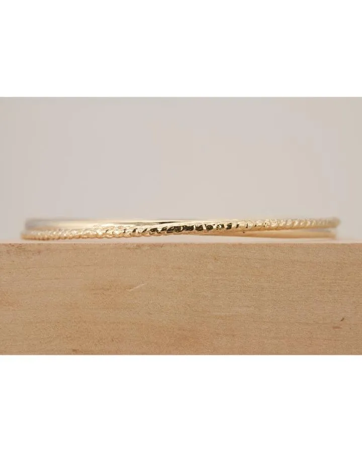 Karyn Chopik Grecian Twist Bronze Bangle