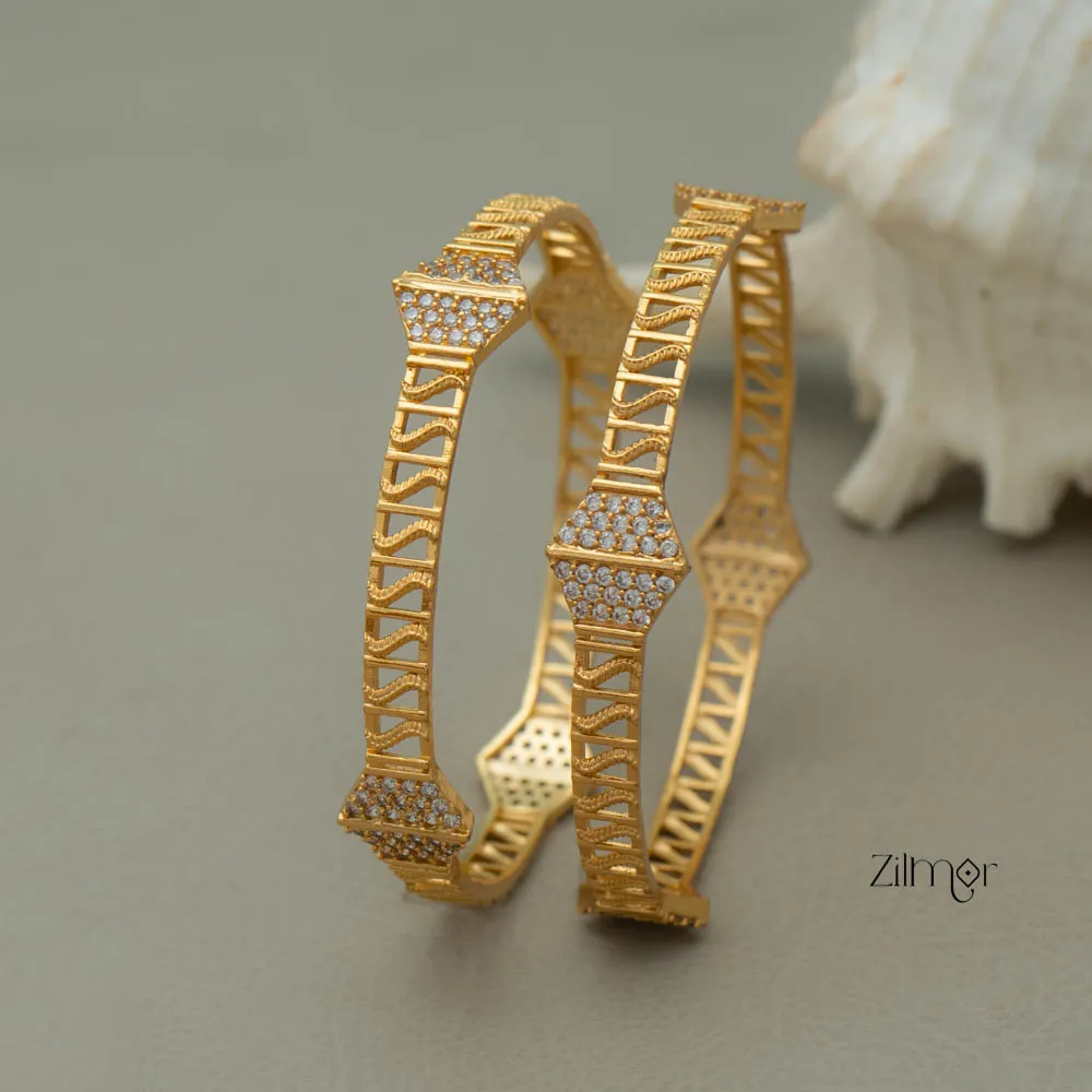 KI101178 - AD stone Bangle (Pair)