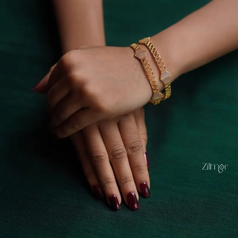 KI101178 - AD stone Bangle (Pair)