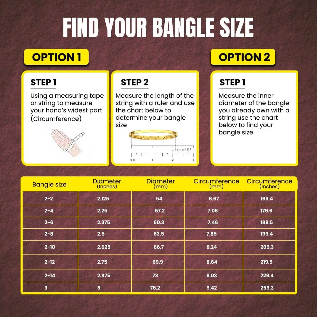 KI101178 - AD stone Bangle (Pair)