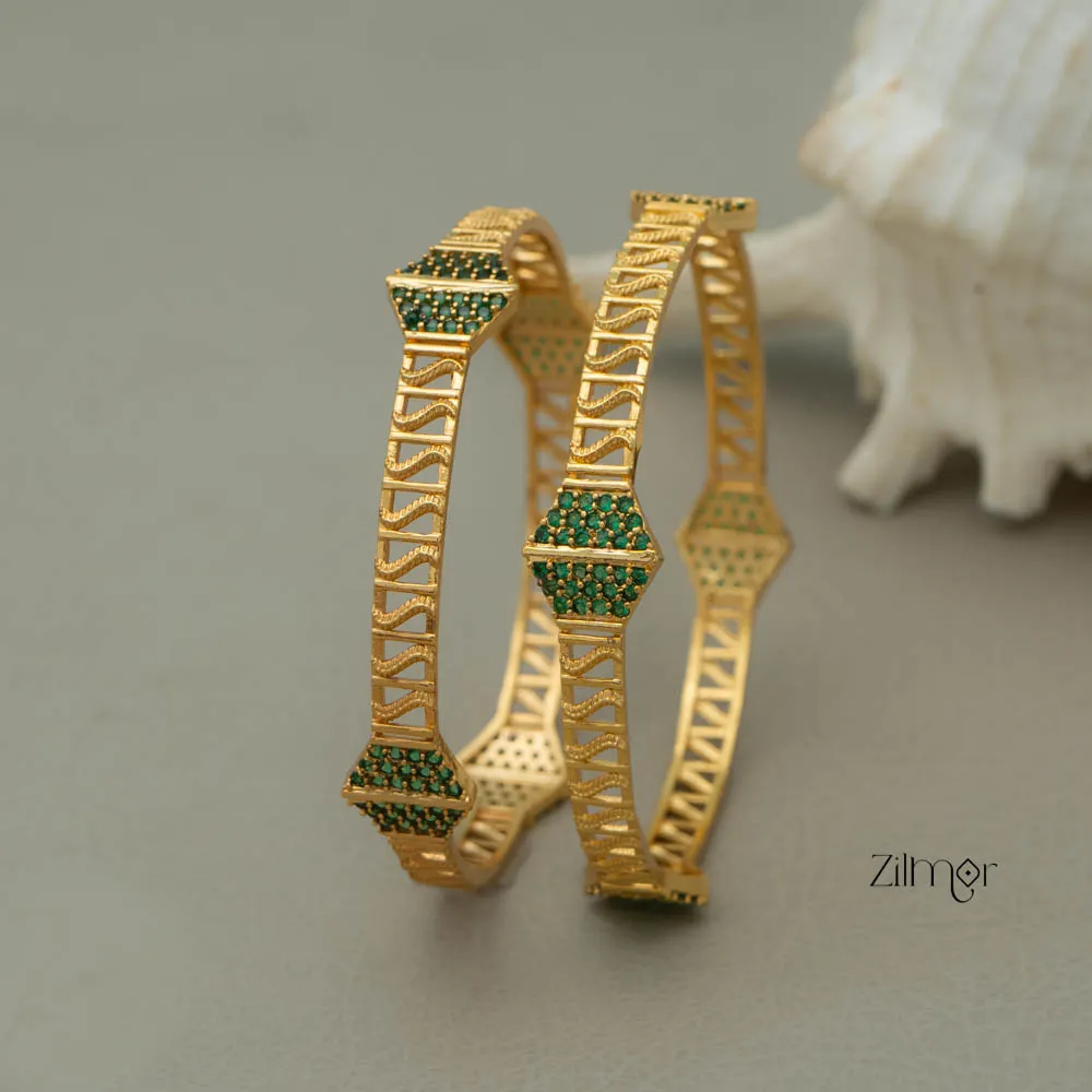 KI101178 - AD stone Bangle (Pair)
