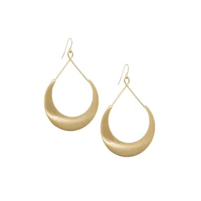 large open teardrop earring