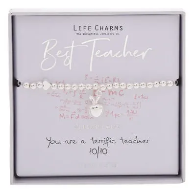 Life Charms Bracelet - Best Teacher