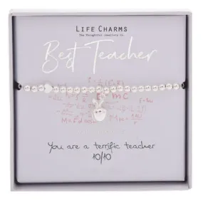 Life Charms Bracelet - Best Teacher