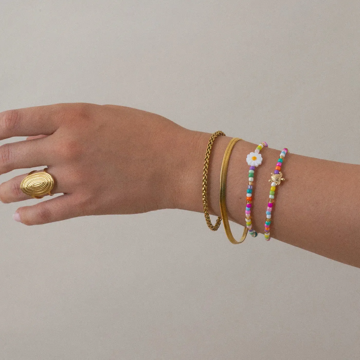 Lori - Turtle Colorful Bead Summer Bracelet