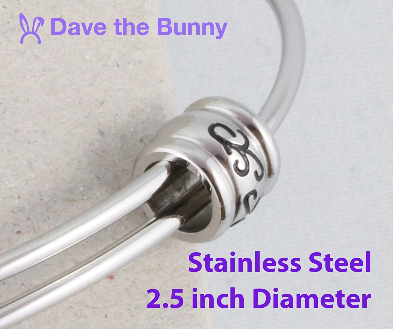 Love (just letters) Fancy Charm Bangle