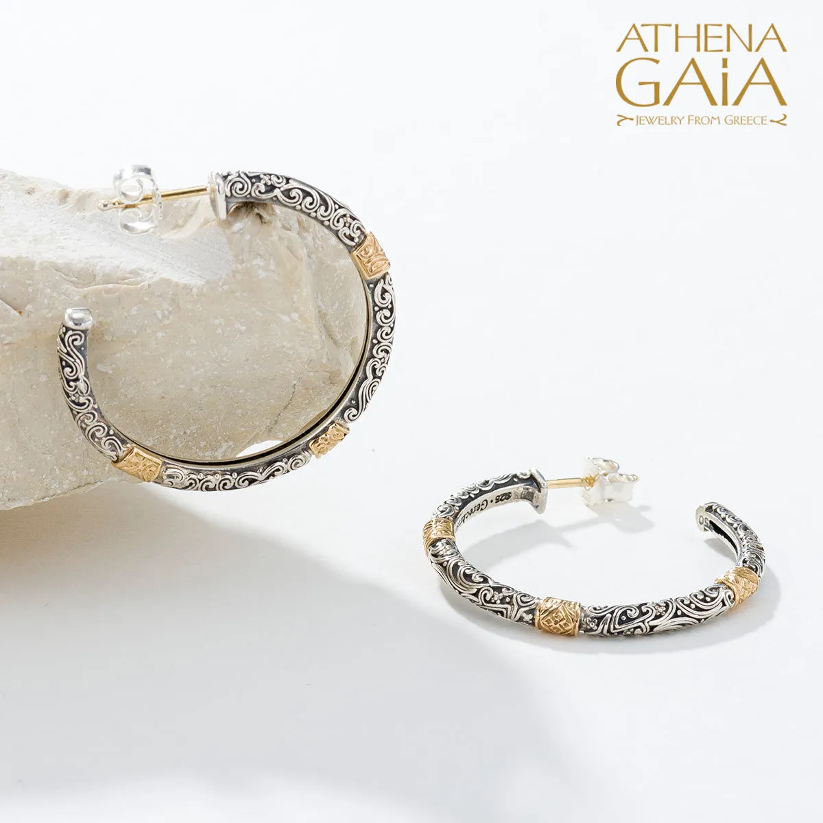 Meadow Breeze Accent Hoop Earrings
