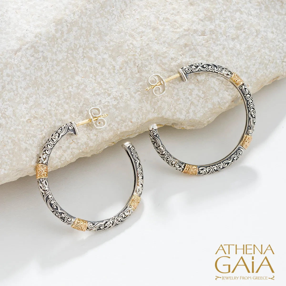 Meadow Breeze Accent Hoop Earrings
