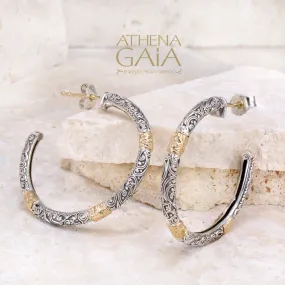 Meadow Breeze Accent Hoop Earrings