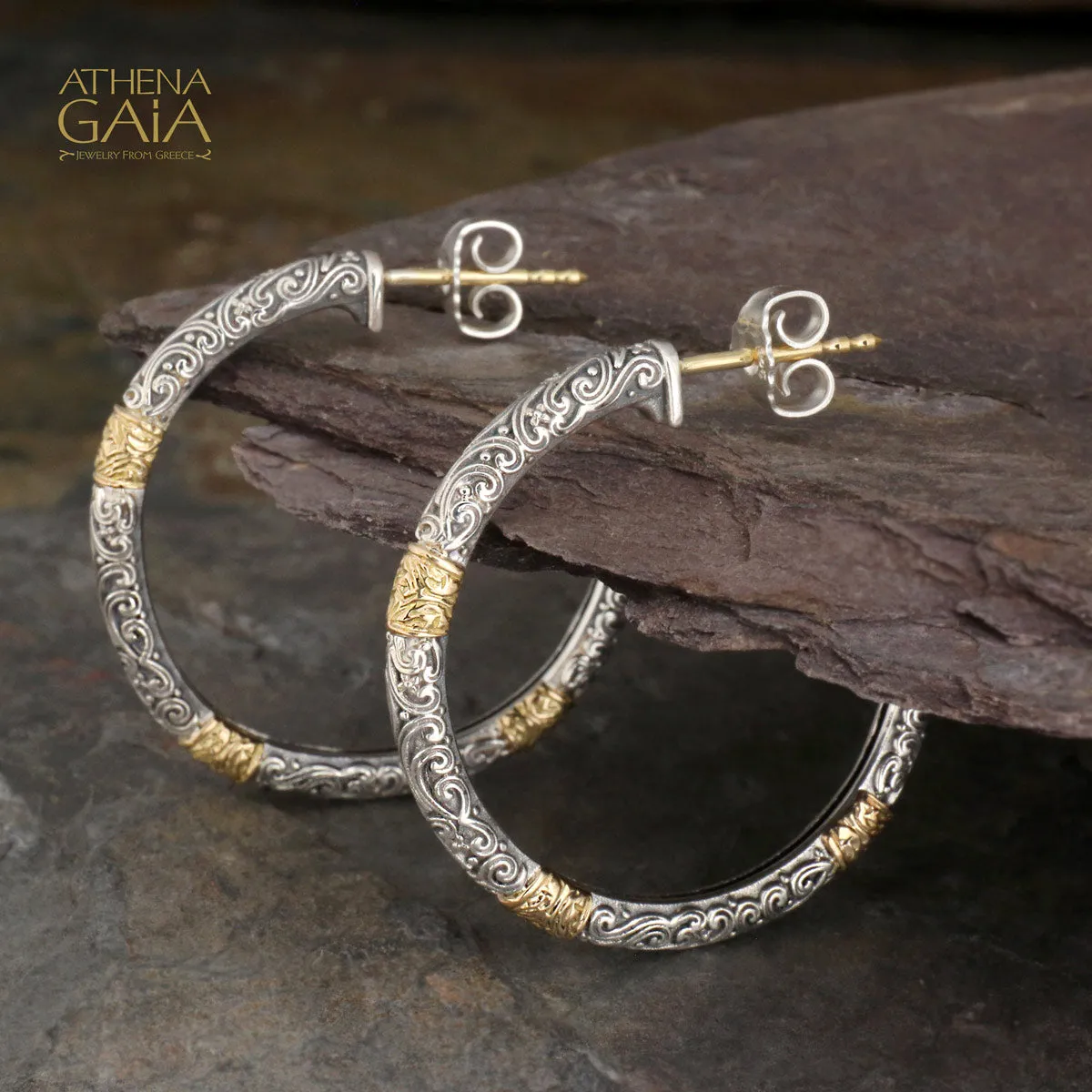 Meadow Breeze Accent Hoop Earrings