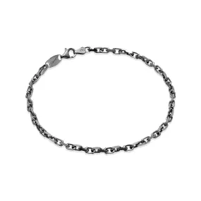 Mens Gunmetal Link Bracelet
