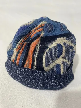 Men's Handmade Skullies Knitted Wool Blended Retro Warm Hat
