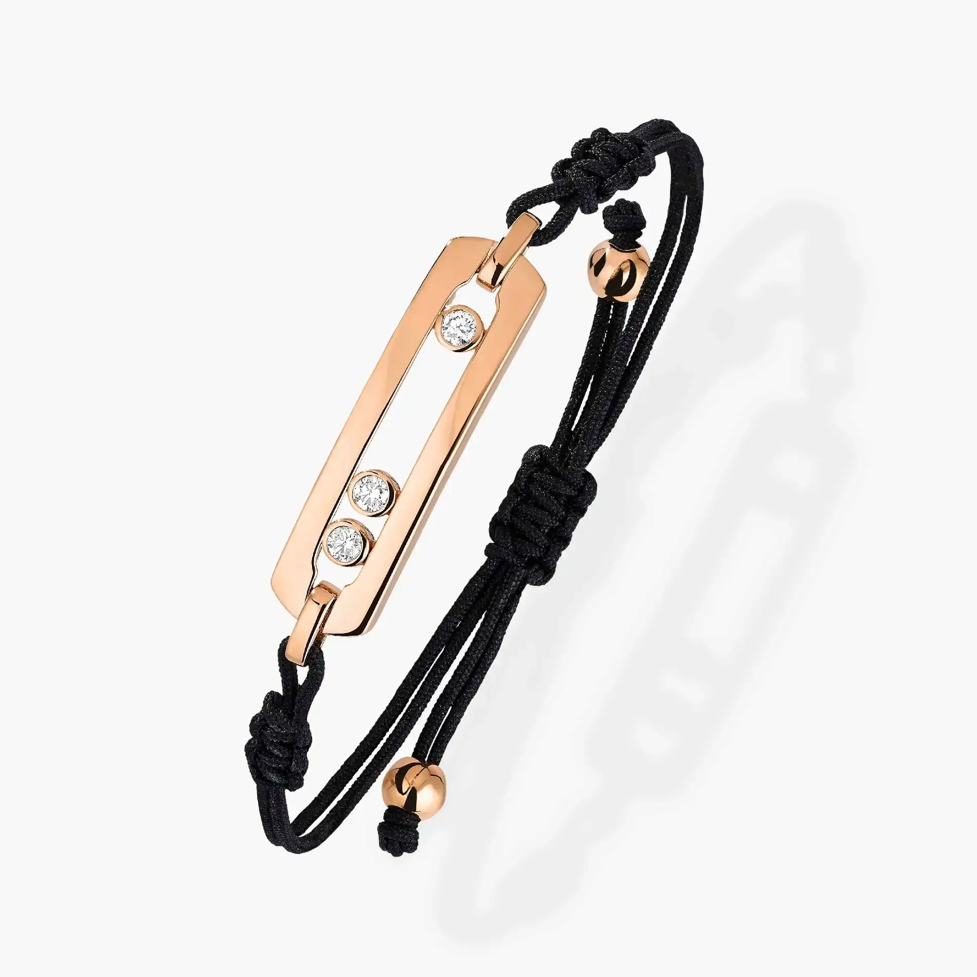 Move Cord L Bracelet in Rose Gold