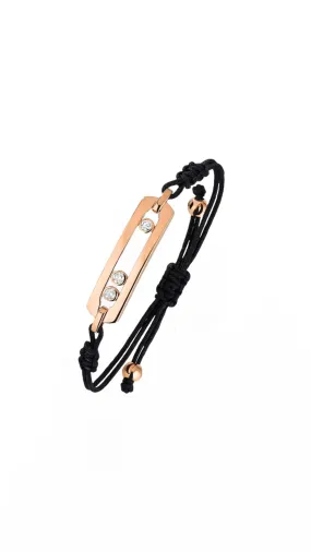 Move Cord L Bracelet in Rose Gold