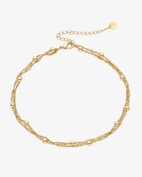 Mykonos Beaded Anklet