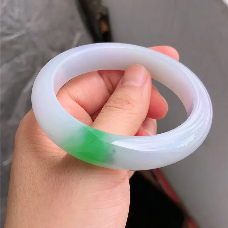 Natural Jade Bangle Jadeite Bangle Internal Diameter 57.8mm NBE062
