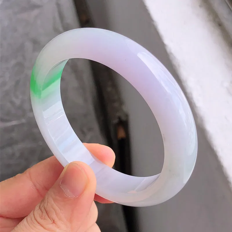 Natural Jade Bangle Jadeite Bangle Internal Diameter 57.8mm NBE062
