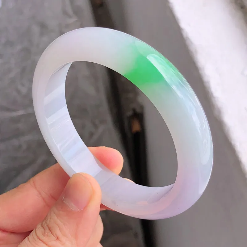 Natural Jade Bangle Jadeite Bangle Internal Diameter 57.8mm NBE062