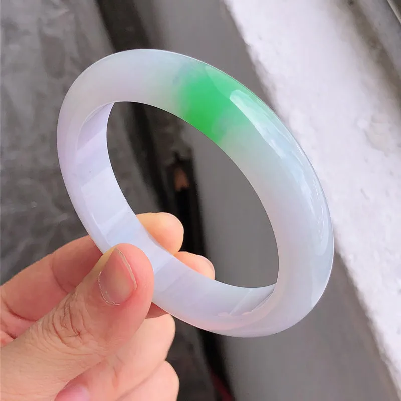 Natural Jade Bangle Jadeite Bangle Internal Diameter 57.8mm NBE062