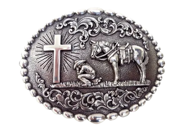 Nocona Praying Cowboy Buckle