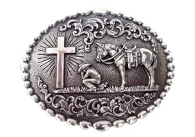 Nocona Praying Cowboy Buckle