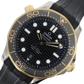 Omega Seamaster Diver 300M Co-Axial Master Chronometer 42MM 210.22.42.20.01.001 Black Watch Men's Used