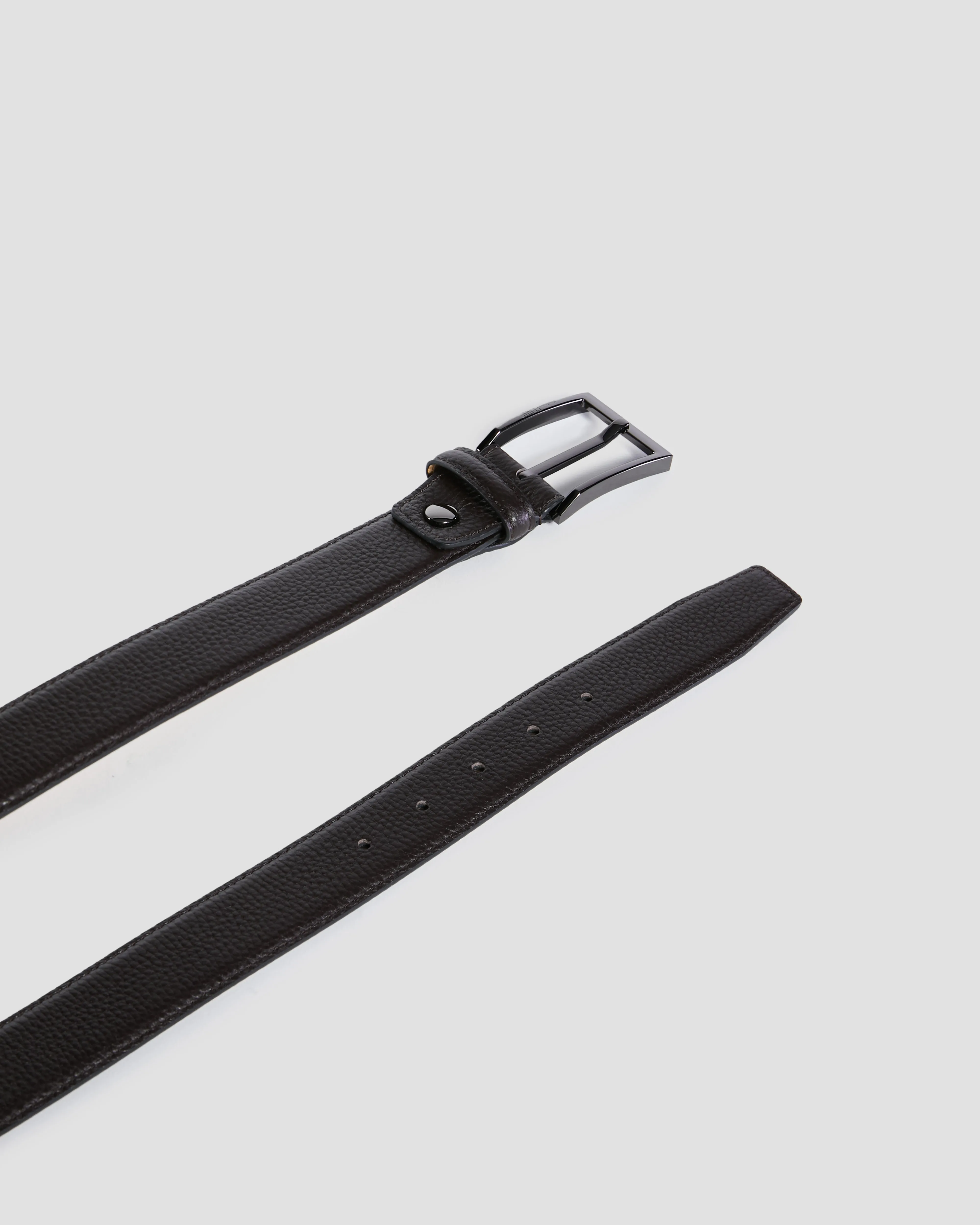 Pebbled Leather Finish Belt