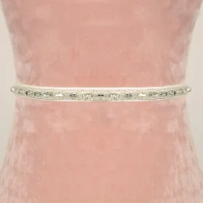 Poppy Bridal Belt with Ribbon Ties