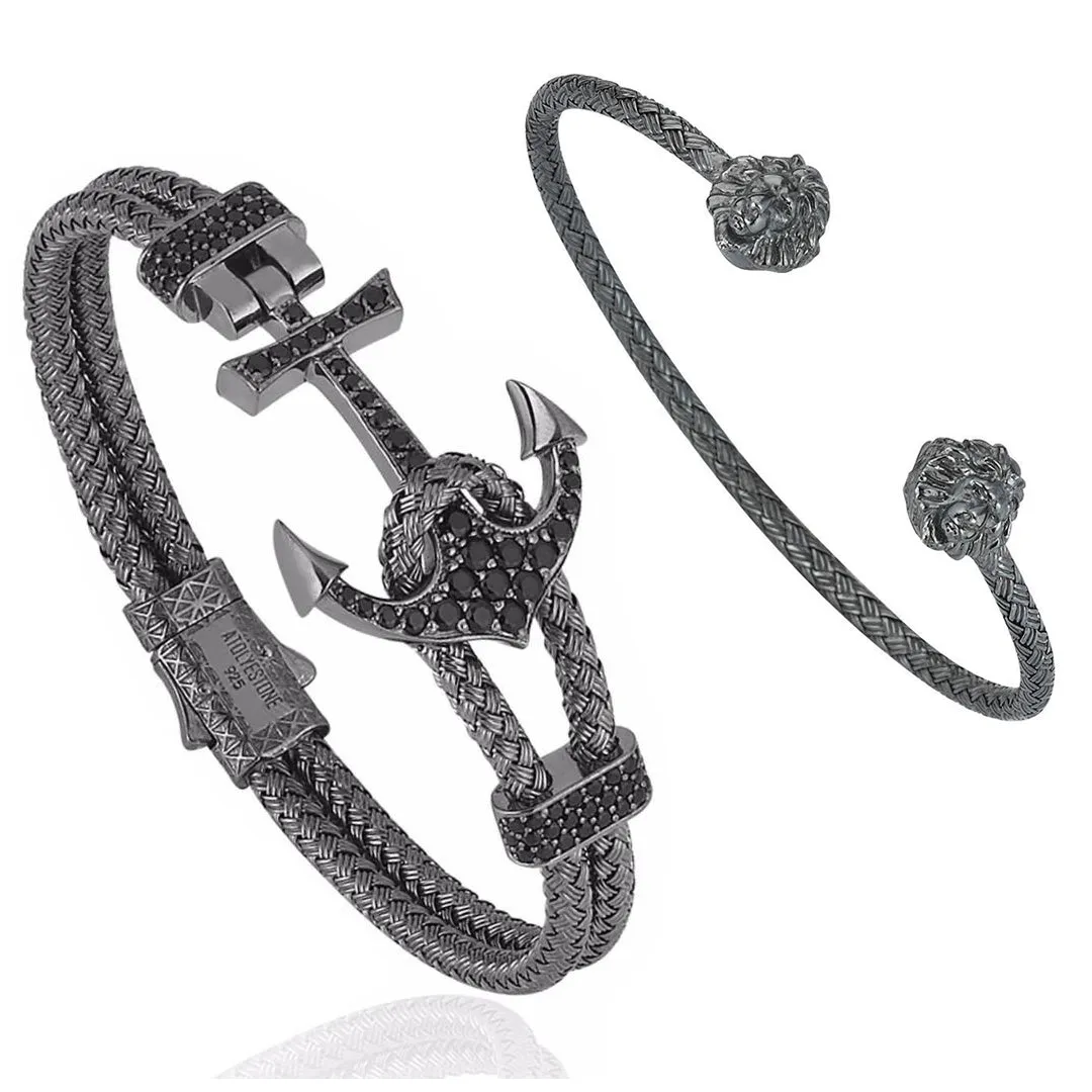 Premium Anchor and Leo Bundle in Gunmetal
