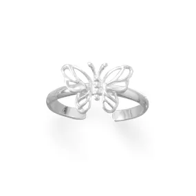 Pretty Butterfly Toe Ring