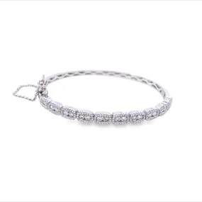 Previously Loved Double Diamond Bangle Bracelet