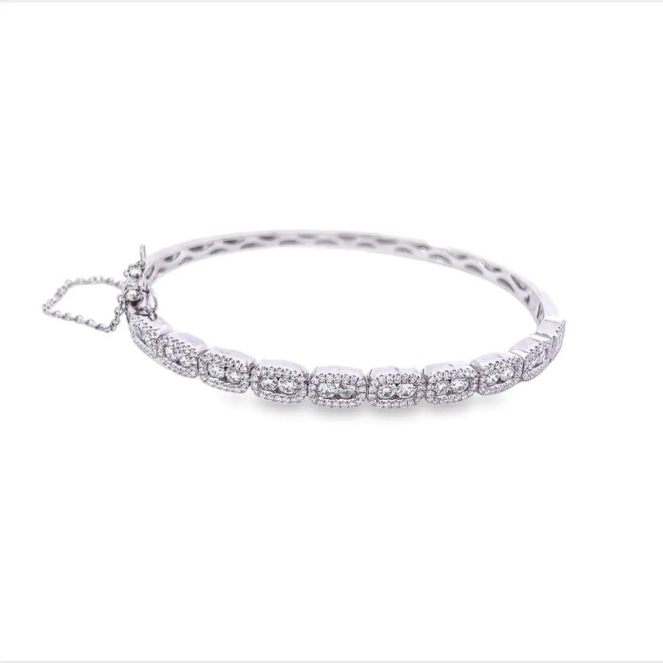 Previously Loved Double Diamond Bangle Bracelet