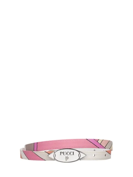 Pucci   Printed silk twill belt 
