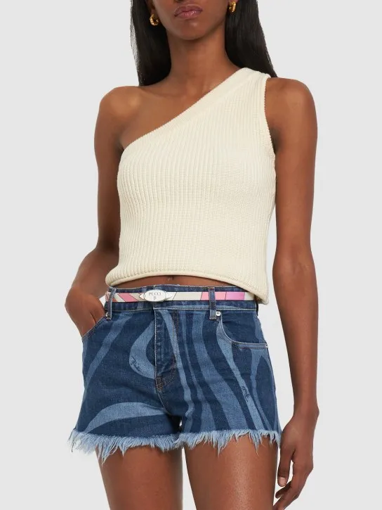 Pucci   Printed silk twill belt 