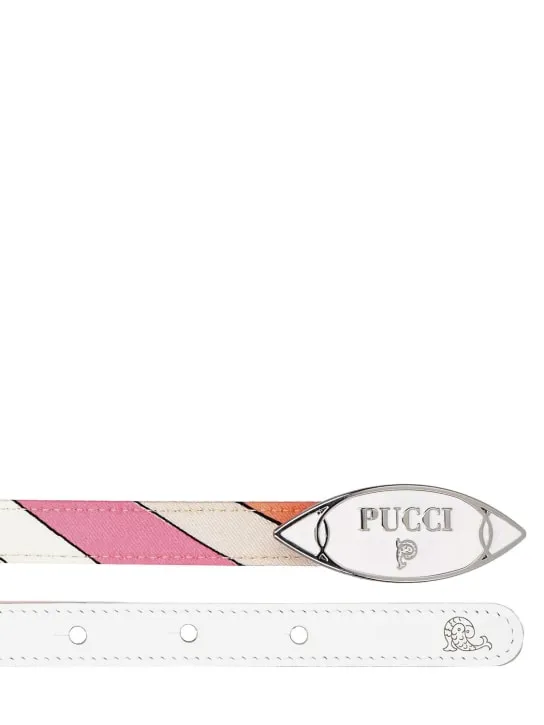 Pucci   Printed silk twill belt 