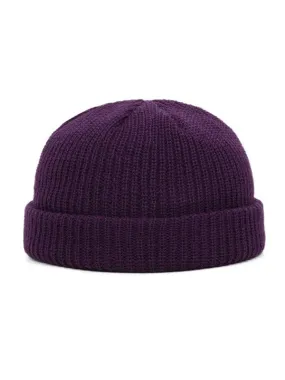 Purple Knitted Beanie